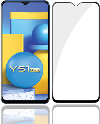 YOGKREETI Edge To Edge Tempered Glass for VIVO Y51, Vivo Y51A(Pack of 1)