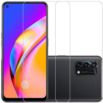 VIGHNAD Tempered Glass Guard for Oppo F19s(Pack of 2)