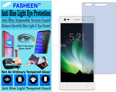Fasheen Tempered Glass Guard for LAVA X5 (Impossible UV AntiBlue)(Pack of 1)