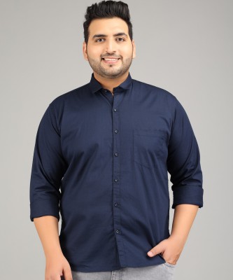 STUDIO NEXX Men Solid Casual Dark Blue Shirt