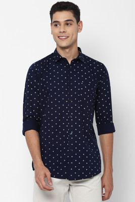 Allen Solly Men Printed Casual Blue Shirt