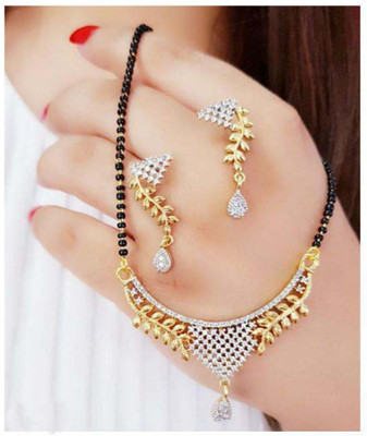 Navya COLLECTION Alloy Silver Jewellery Set(Pack of 1)