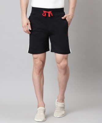 KILLER Solid Men Black Regular Shorts