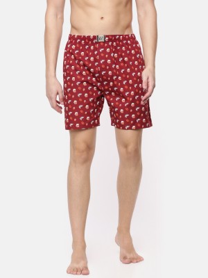 Force NXT Printed Men Red Boxer Shorts