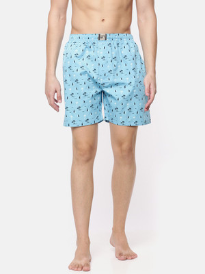 Force NXT Printed Men Blue Boxer Shorts