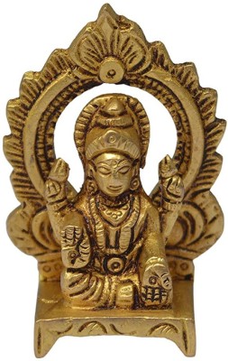 Kalarambh Brass Kaman Mahalaxmi / Laxmi Maa Idol Murti Collectible Handicraft Art - (1.7 x 1 x 2.5 Inches) Decorative Showpiece  -  6 cm(Brass, Yellow)