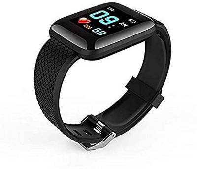 Fusion Tech ID116 Plus Smart watch Smartwatch Black Strap Free