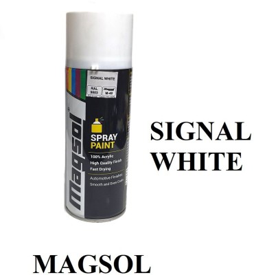 MAGSOL M-40SPRAY PACK FOR CAR & BIKE PACK OF 1 (SIGNAL WHITE ) SIGNAL WHITE Spray Paint 400 ml(Pack of 1)