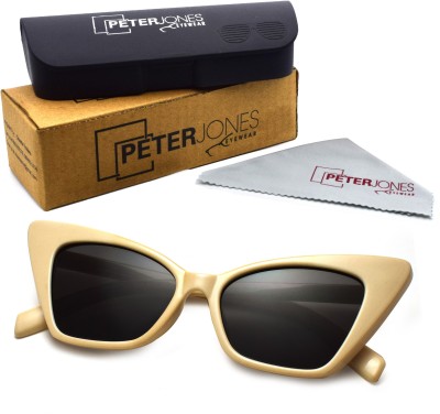 PETER JONES Cat-eye Sunglasses(For Women, Black)