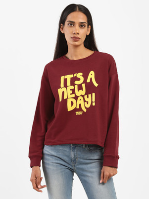 LEVI'S Full Sleeve Printed Women Sweatshirt