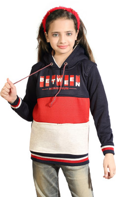 AD & AV Full Sleeve Color Block Girls Sweatshirt
