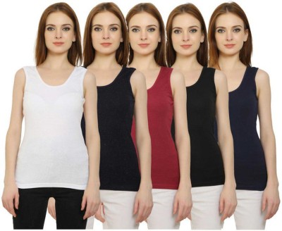 Singh & Sons Casual Solid Women Dark Blue, White, Maroon, Blue, Black Top