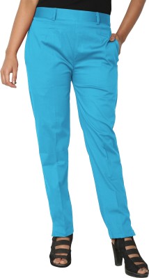 PINOVO Regular Fit, Relaxed Women Blue Trousers