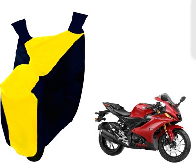 WolkomHome Two Wheeler Cover for Yamaha(R15, Blue, Yellow)