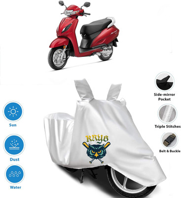 AUTOCAD Waterproof Two Wheeler Cover for Honda(Activa 6G, Silver)