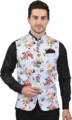 PRINTCULTR Sleeveless Self Design Men Jacket