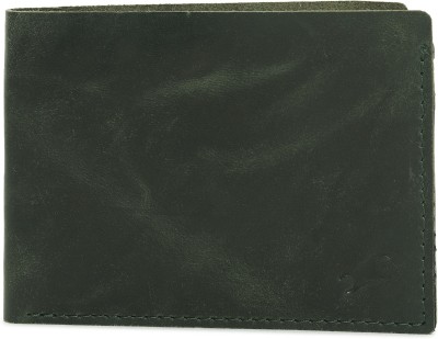 Fastrack Men Green Genuine Leather Wallet(2 Card Slots)