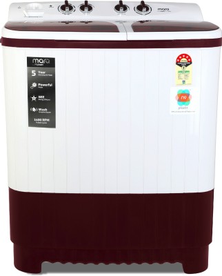 MarQ by Flipkart 7.5 kg Semi Automatic Top Load White, Maroon(MQSA75H5M)   Washing Machine  (MarQ by Flipkart)
