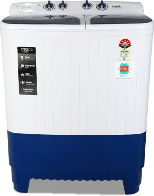MarQ by Flipkart 8.5 kg Semi Automatic Top Load White, Blue(MQSA85H5B)   Washing Machine  (MarQ by Flipkart)