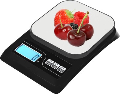 Glancing 10kg x 1g Weight Machine Digital Kitchen Weighing Scale & Food Weight Machine for Health, Fitness, Baking , Cooking Kitchen Weight Scale , Keto and Meal Prep, Upto 10 KG for Kitchen K/80/AG Kitchen Weighing Scale(Black)