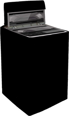 YELLOW WEAVES Top Loading Washing Machine  Cover(Width: 61 cm, Black)
