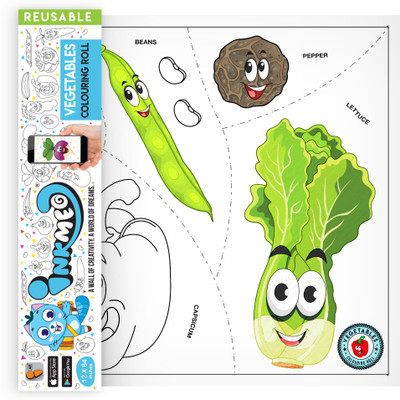 Inkmeo Vegetables Colouring Roll