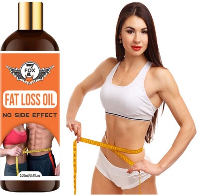 7 FOX Fat Loss Oil - A Belly fat reduce oil/ weight loss massage oil/ fat burner oil - Men & Women(100)