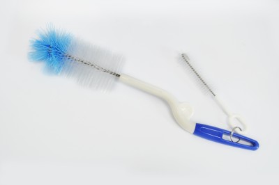 Pigeon NYLON BRUSH (ROTARY) WITH NIPPLE BRUSH(Blue)