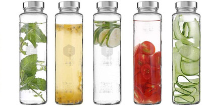 Sv Enterprise 750 ml Glass Bottle(Pack of 5, Clear)