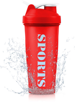 Dassio 650 ml Plastic Shaker(Pack of 1, Red)