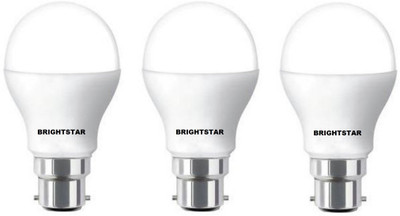 Brightstar 9 W Basic Round B22 LED Bulb(White, Pack of 3)