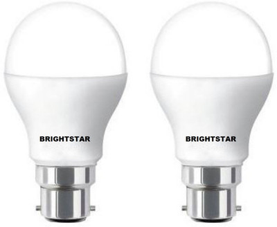 Brightstar 9 W Basic Round B22 LED Bulb(White, Pack of 2)