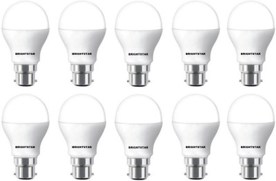 Brightstar 9 W Basic Round B22 LED Bulb(White, Pack of 10)