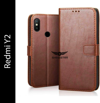 SHINESTAR. Back Cover for Mi Redmi Y2(Brown, Pack of: 1)