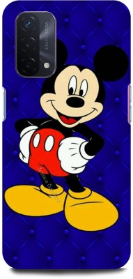 JUGGA Back Cover for Oppo A74 5G, CPH2197, MICKEY, MOUSE, MINNIE, MOUSE, DOLL, TEDDY, LOVE(Blue, Hard Case, Pack of: 1)