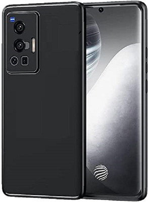 Zelfo Back Cover for Vivo X70 Pro(Black, Silicon, Pack of: 1)