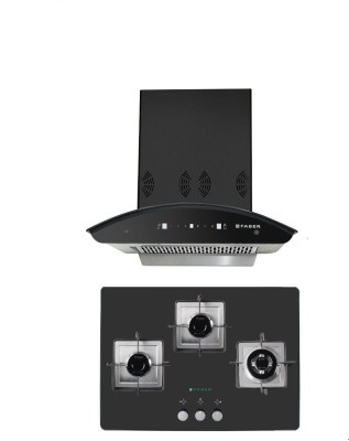Faber Combo(Orient Express 3D, Hob GB 723) Auto Clean Wall Mounted Chimney(Black...