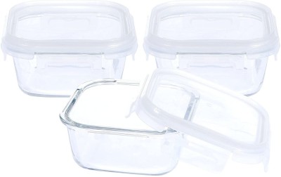 Flipkart SmartBuy Glass Utility Container  - 350 ml(Pack of 3, Clear)