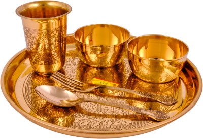 Shivshakti Arts Pack of 6 Brass Dinner Set(Gold)