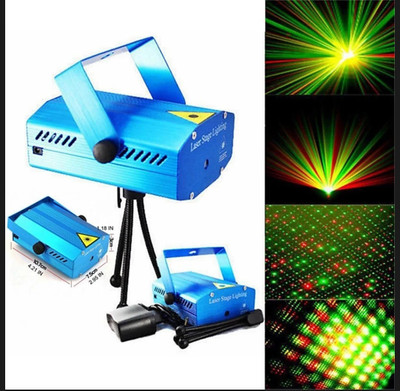 Okxmz Mini Laser Projector Stage Lighting Sound Activated Laser Light for Party and DJ Shower Laser Light(Ball Diameter: 10 cm)