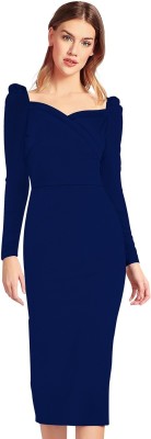 ILLI LONDON Women Bodycon Blue Dress