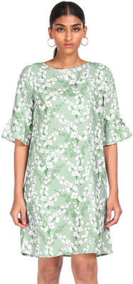 FLYING MACHINE Women A-line Grey Knee Length Dress