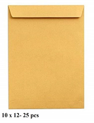 True-Ally Laminated Yellow Paper A4 Size Envelope, Poly Laminated inside,10 x 12 inch (25 pcs) Envelopes(Pack of 25 Yellow)