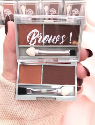 tanvi27 MATTE FINISH BROWN EYE BROW POWDER OR CREAM FOR ALL TYPE SKIN TONE WITH BRUSH(BROWN)