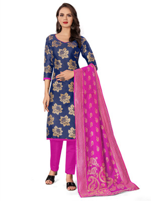 manvaa Jacquard Self Design Salwar Suit Material
