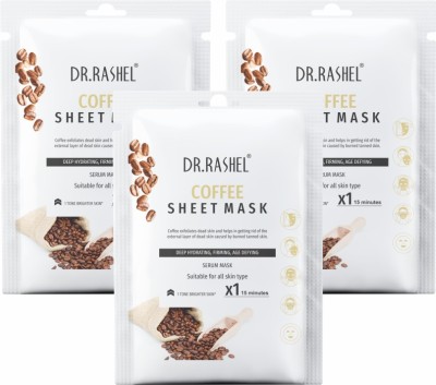 Dr. Rashel COFFEE SHEET MASK WITH SERUM THAT PROMOTES DEEP HYDRATING, FIRMING & AGE DEFYING- 20g*2(50 ml)