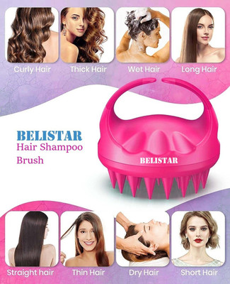 BELISTAR Hair Scalp Massager Brush |Shampoo Exfoliator Massager Brush |Hair Washing Brush...