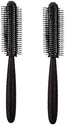 E-DUNIA ROUND HAIR BRUSH COMB FOR SMOOTH CURL HAIR AND ALL OTHER TYPE OF HAIR COMBO PACK OF 2