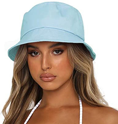 INFISPACE BUCKET HAT(SKY BLUE, Pack of 1)
