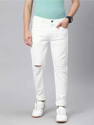 linaria Slim Men White Jeans